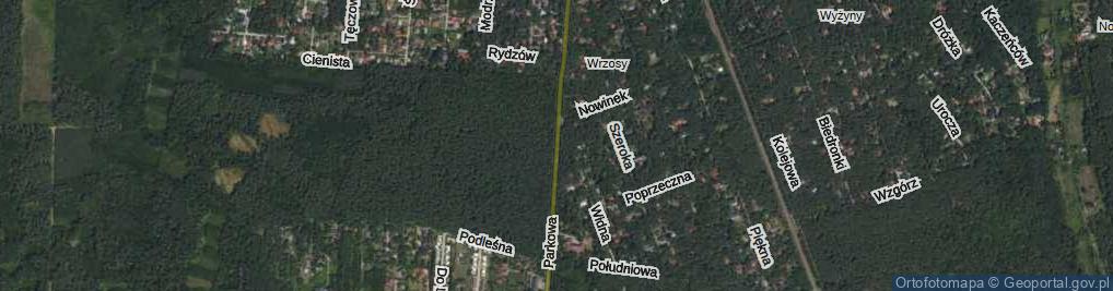 Zdjęcie satelitarne Parkowa ul.